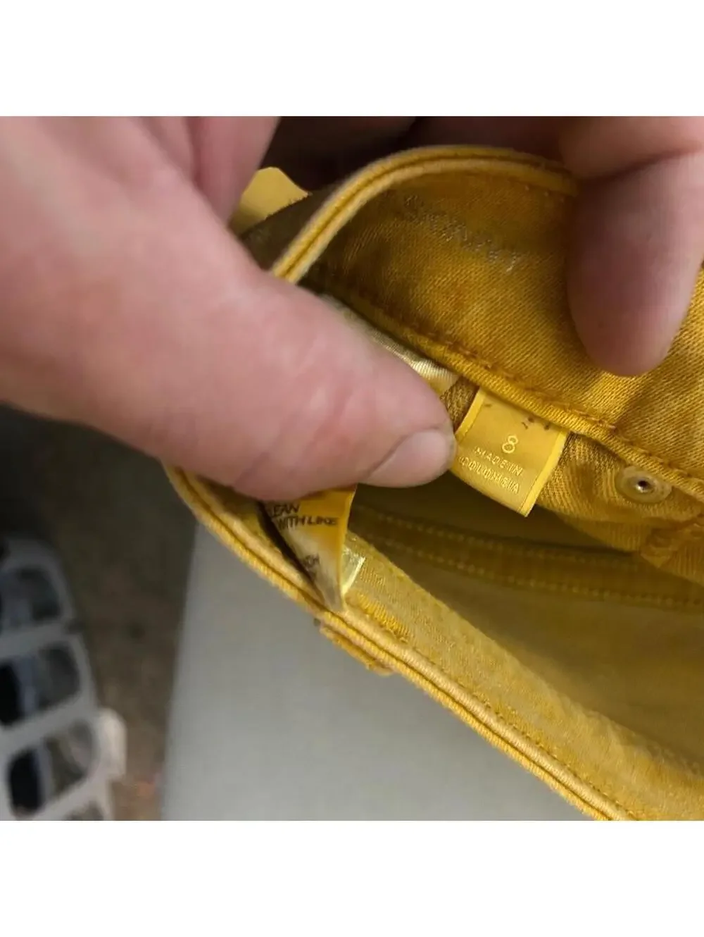 Micheal Kors Yellow low rise jeans size 8 #lowrise #denim #luxury #designer#fall
